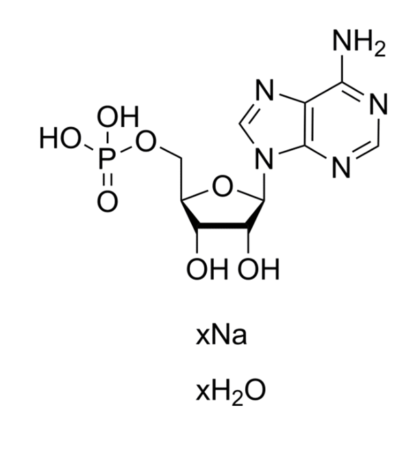 腺苷-5'-单磷酸 钠盐 水合物 5'-Adenylic acid sodium salt  hydrate CAS 149022-20-8 结构式 Chemical Structure