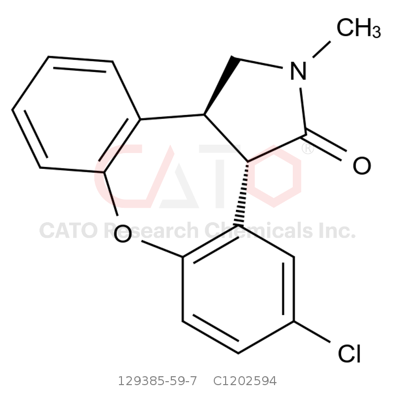 CAS No.:129385-59-7,trans-(+/-)-11-Chloro-2,3,3a,12b-tetrahydro-2-methyl-1H-dibenz[2,3:6,7]oxepino[4,5-c]pyrrol-1-one