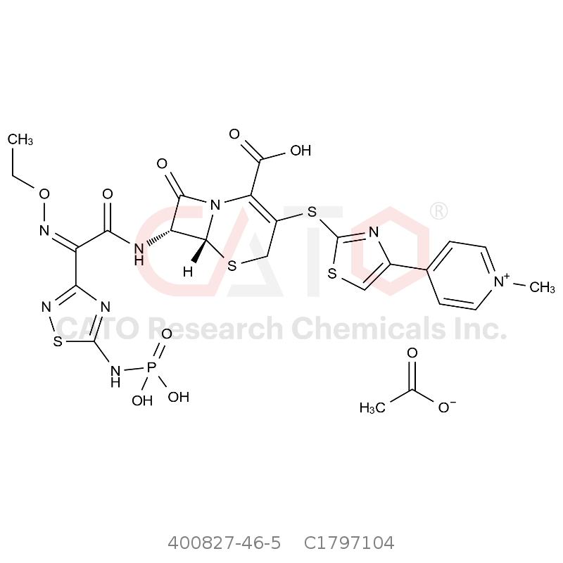 CAS No.:400827-46-5,Ceftaroline Fosamil  Acetate