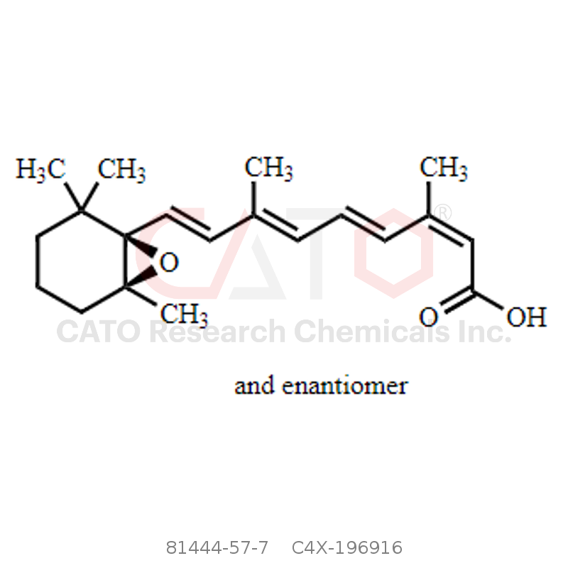 CAS No.:81444-57-7,Isotretinoin EP Impurity G (5,6-Epoxy-13-cis Retinoic Acid) (and enantiomer)