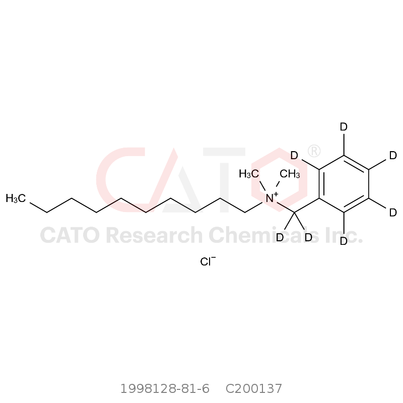 CAS No.:1998128-81-6,Benzyldimethyldecylammonium Chloride-D7
