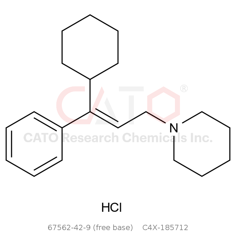 CAS No.:67562-42-9 (free base),(E)-Benzhexol Impurity 12 HCl