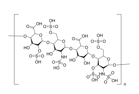 硫酸乙酰肝素 Heparan Sulfate CAS 9050-30-0 结构式 Chemical Structure