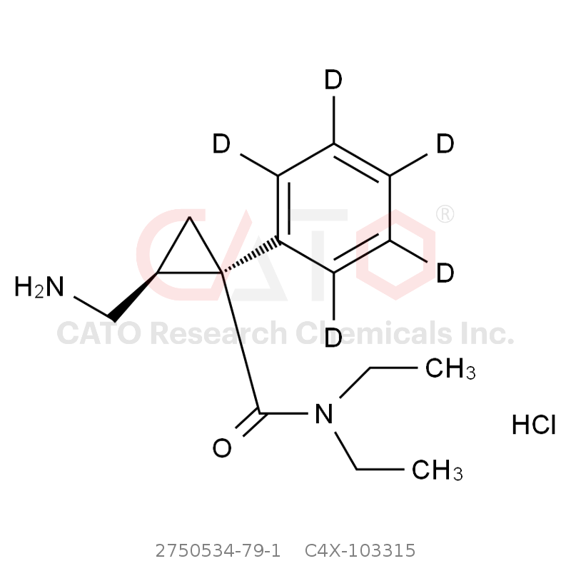 CAS No.:2750534-79-1,Milnacipran-d5 HCl (and Enantiomer)
