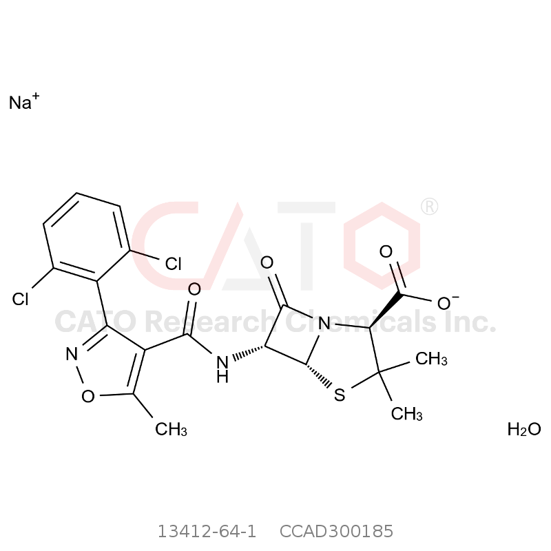 CAS No.:13412-64-1,双氯青霉素钠盐水合物