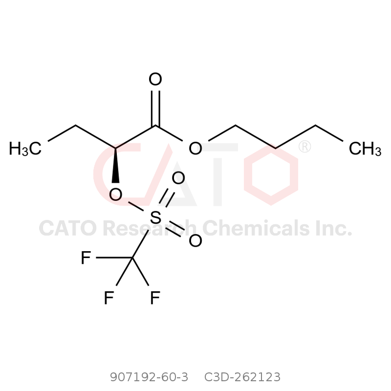 CAS No.:907192-60-3,Butyl (S)-2-(((trifluoromethyl)sulfonyl)oxy)butanoate