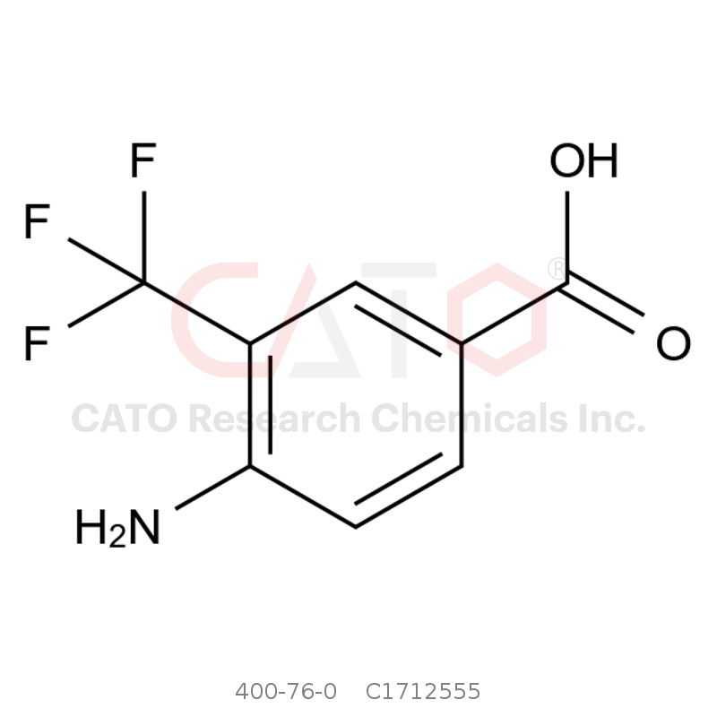 CAS No.:400-76-0,4-Amino-3-(trifluoromethyl)benzoic acid
