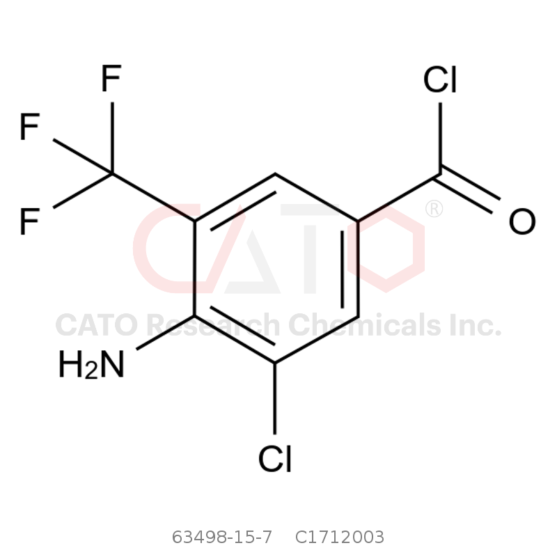 CAS No.:63498-15-7,4-Amino-3-chloro-5-(trifluoromethyl)benzoyl chloride