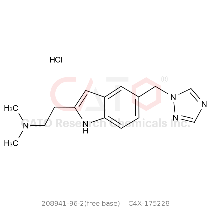 CAS No.:208941-96-2(free base),利扎曲普坦EP杂质C盐酸盐