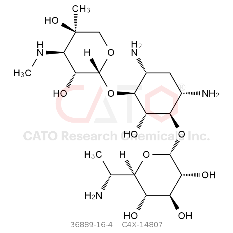 CAS No.:36889-16-4,硫酸庆大霉素EP杂质C（庆大霉素B1）