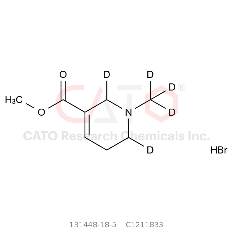 CAS No.:131448-18-5,槟榔碱-d5 氢溴酸盐