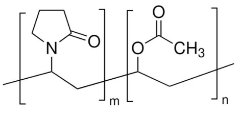 共聚维酮 Poly(1-Vinylpyrrolidone-Co-Vinyl Acetate) CAS 25086-89-9 结构式 Chemical Structure