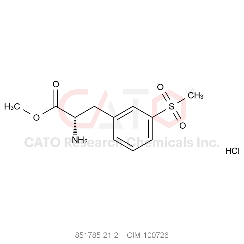 CAS No.:851785-21-2,(S)-2-氨基-3-甲砜基-苯丙酸甲酯盐酸盐
