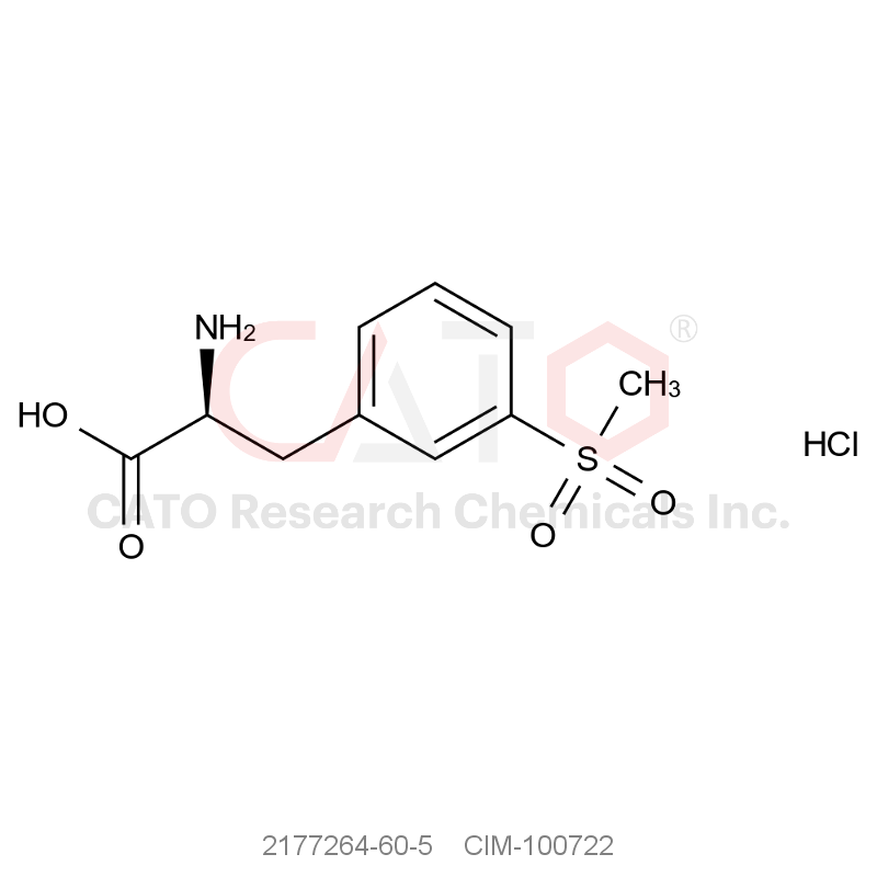 CAS No.:2177264-60-5,(S)-2-氨基-3-(3-甲砜基-苯基)-丙酸盐酸盐