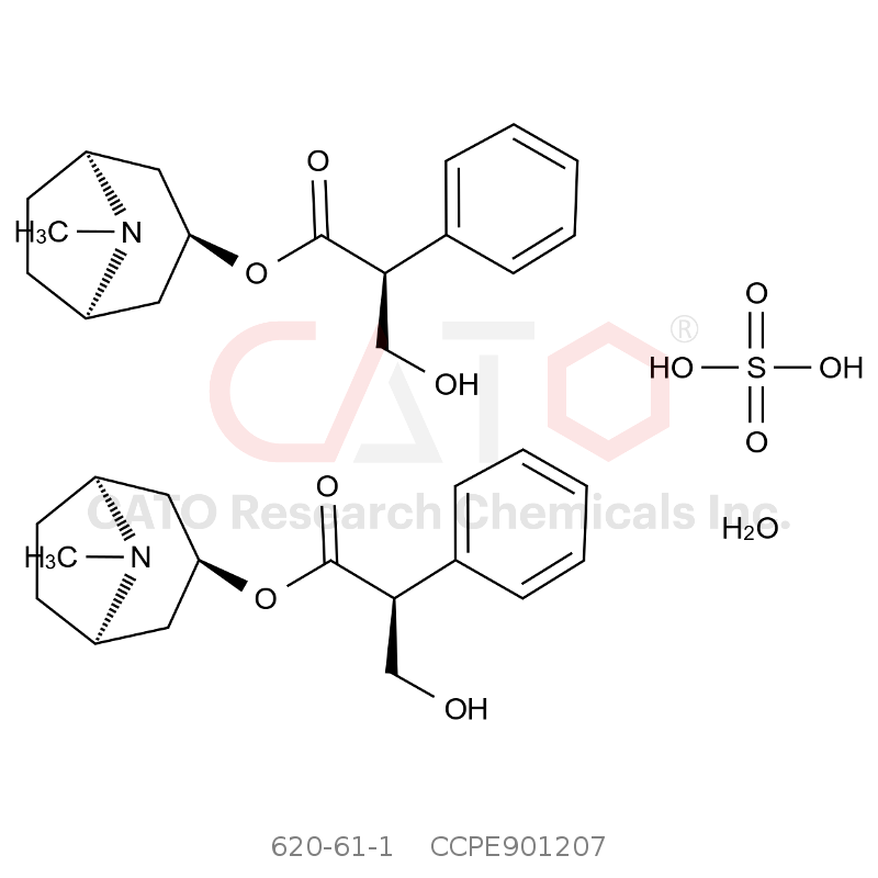 CAS No.:620-61-1,Hyoscyamine sulfate hydrate