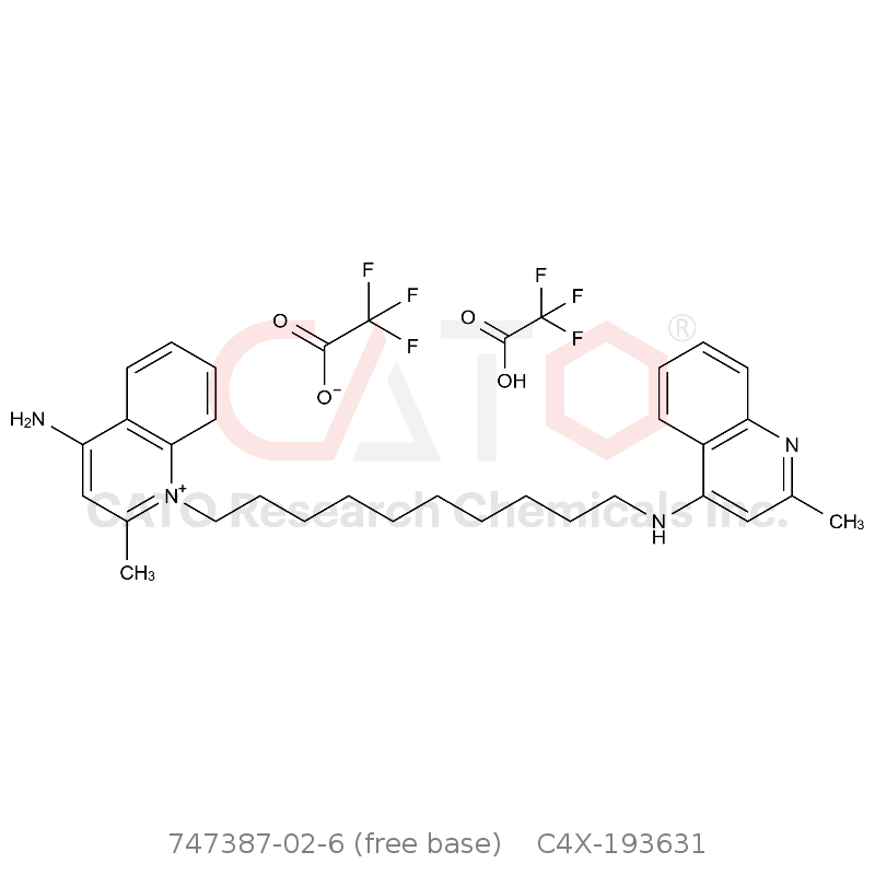 CAS No.:747387-02-6 (free base),Dequalinium EP Impurity B TFA