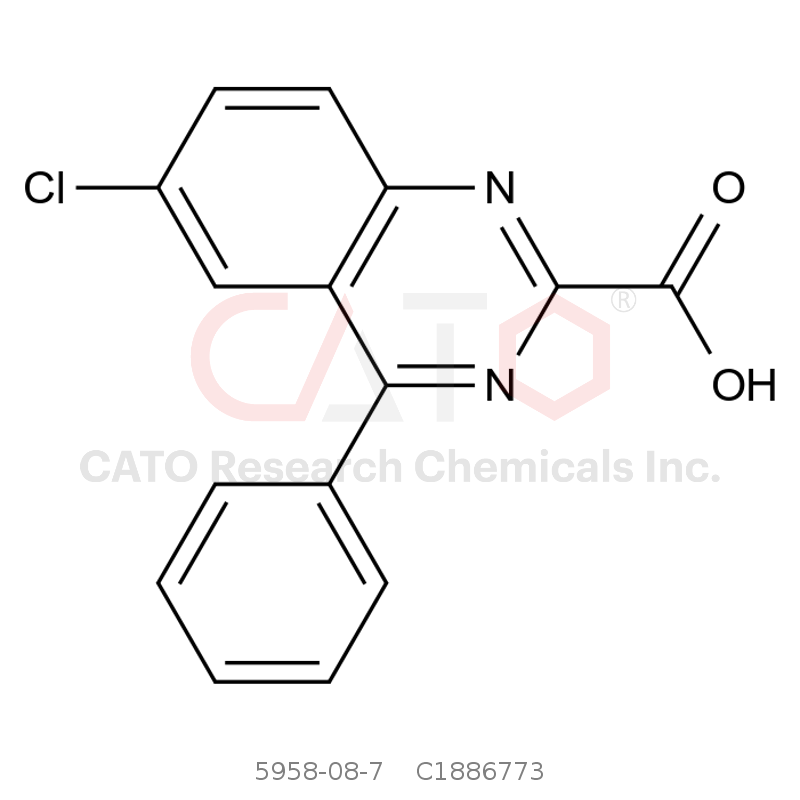 CAS No.:5958-08-7,6-chloro-4-phenylquinazoline-2-carboxylic acid
