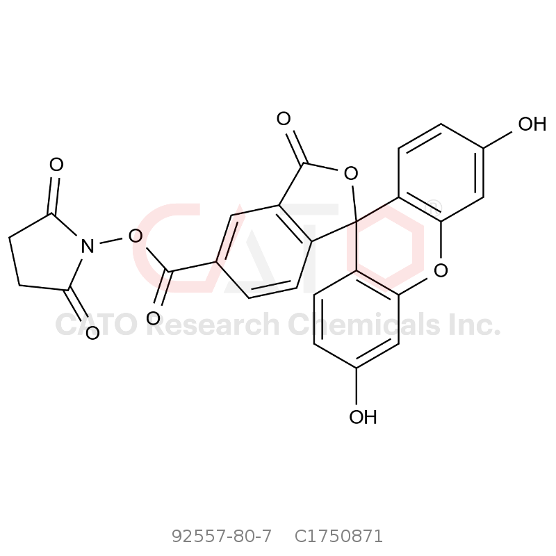 CAS No.:92557-80-7,5-Carboxyfluorescein-N-hydroxysuccinimide Ester