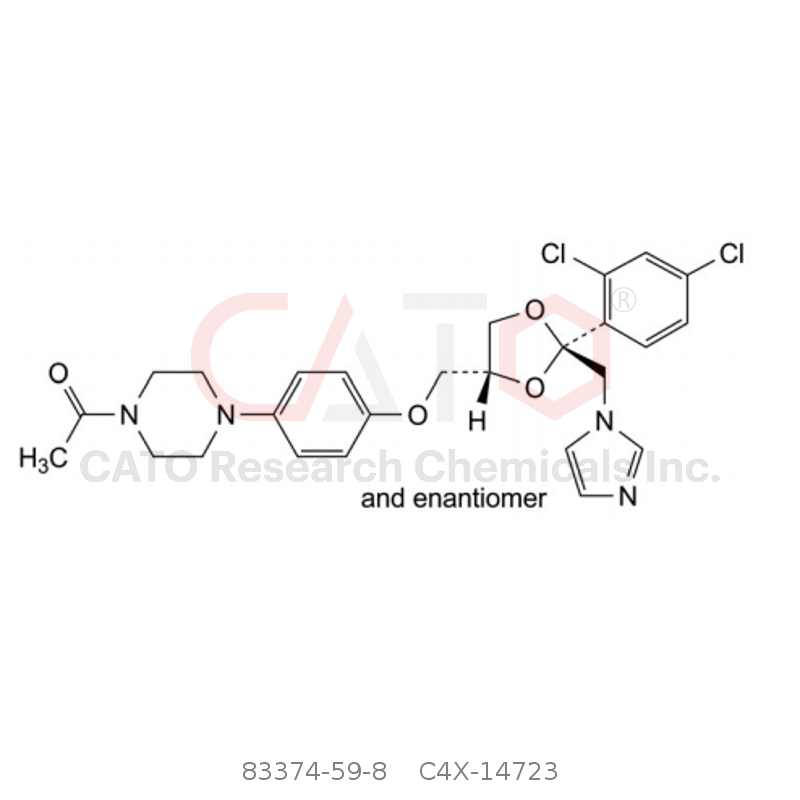 CAS No.:83374-59-8,Ketoconazole EP Impurity C (and enantiomer)