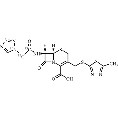 头孢唑林-13C2-15 Cefazolin-13C2-15N CAS 2101505-58-0 结构式 Chemical Structure