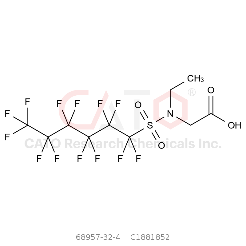 CAS No.:68957-32-4,N-乙基-N-[(十三氟己基)磺酰基]甘氨酸