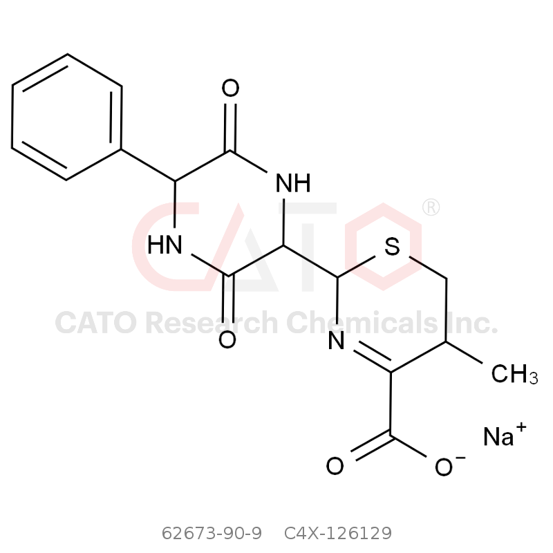 CAS No.:62673-90-9,头孢氨苄二酮哌嗪钠盐