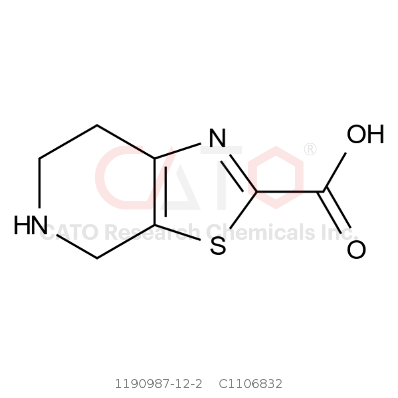 CAS No.:1190987-12-2,4,5,6,7-Tetrahydrothiazolo[5,4-c]pyridine-2-carboxylic acid