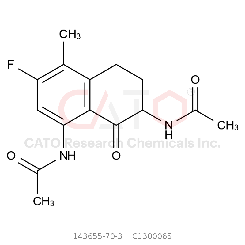 CAS No.:143655-70-3,N,N'-(3-fluoro-4-methyl-8-oxo-5,6,7,8-tetrahydronaphthalene-1,7-diyl)diacetamide