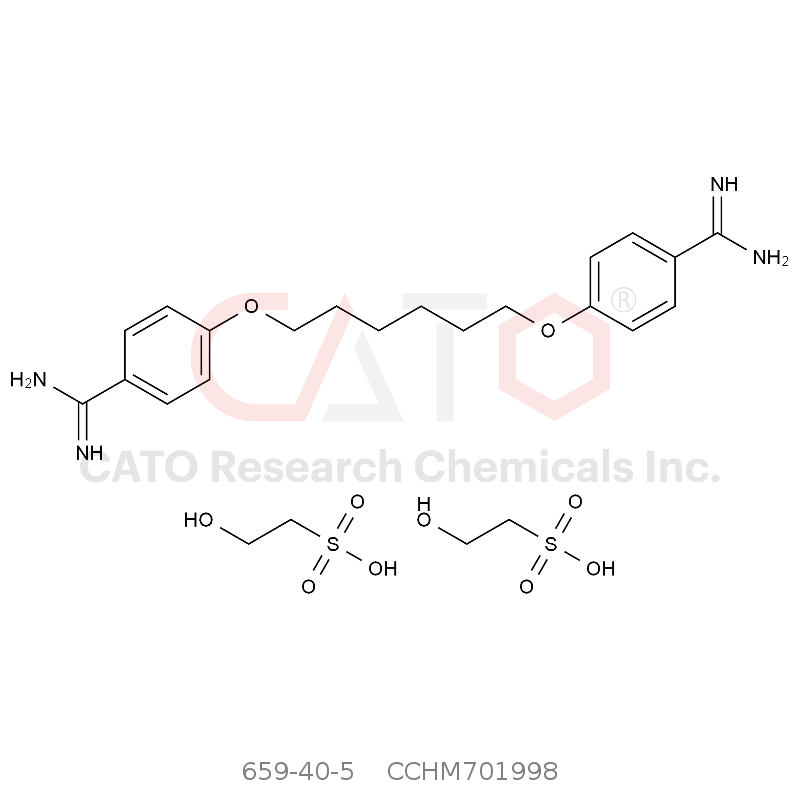 CAS No.:659-40-5,己脒定二(羟乙基磺酸)盐
