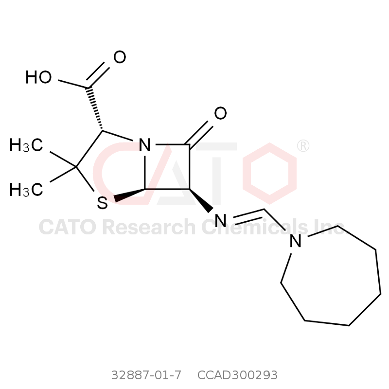 CAS No.:32887-01-7,氮卓脒青霉素(美西林）