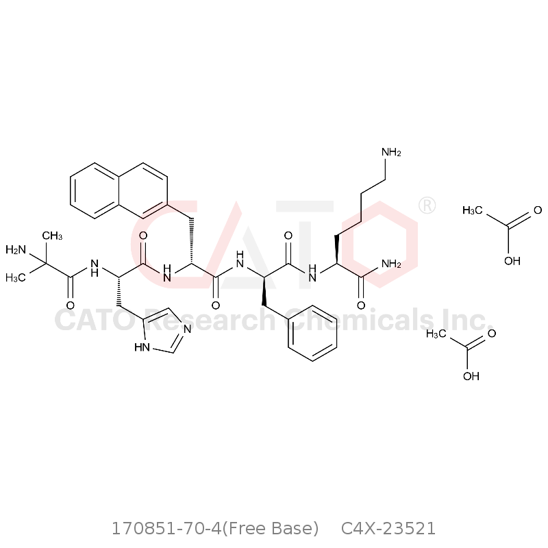 CAS No.:170851-70-4(Free Base),醋酸伊帕瑞林