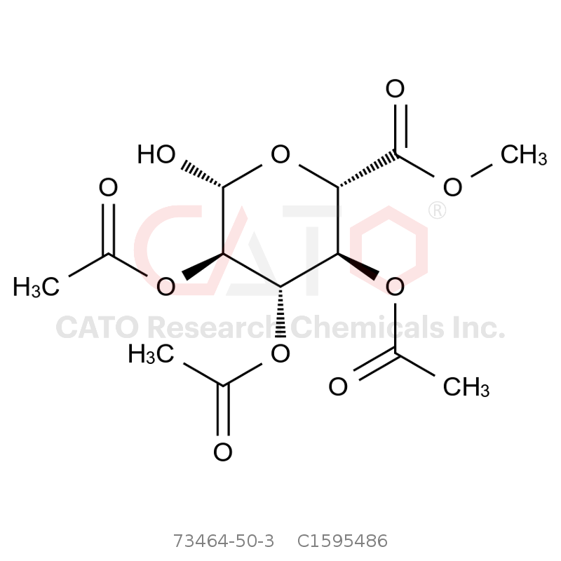 CAS No.:73464-50-3,(2R,3R,4S,5S,6S)-2-羟基-6-(甲氧基羰基)四氢-2H-吡喃-3,4,5-三乙基三乙酸酯