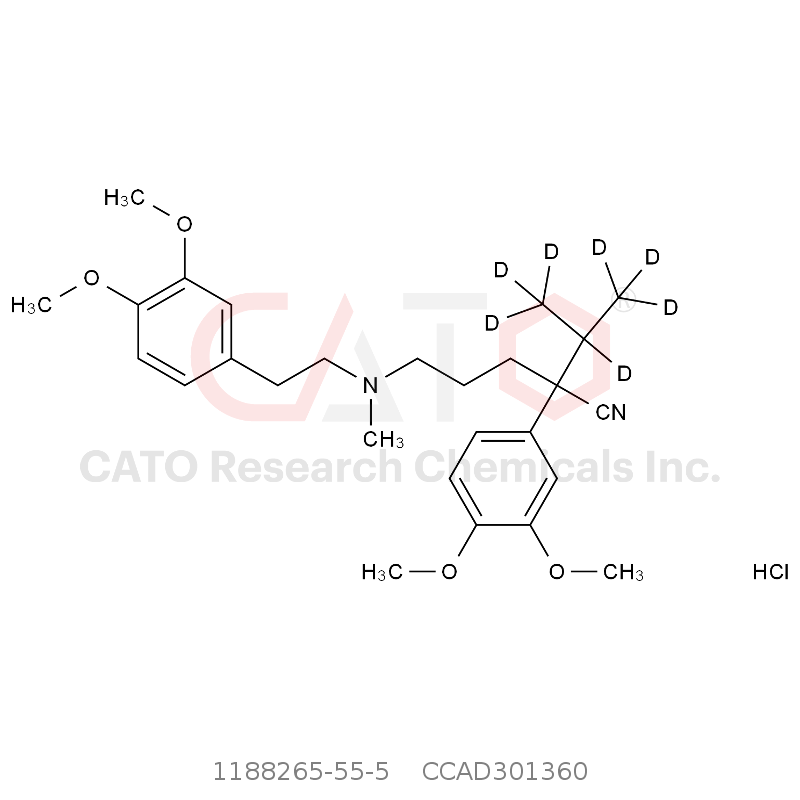 CAS No.:1188265-55-5,维拉帕米-d7盐酸盐