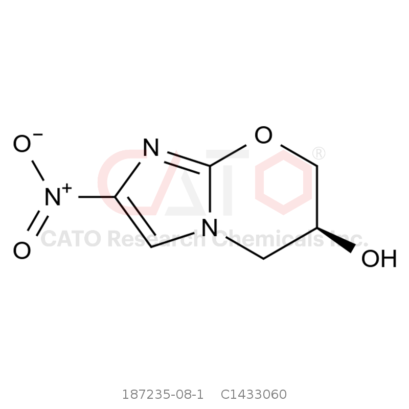 CAS No.:187235-08-1,(S)-2-硝基-6,7-二氢-5H-咪唑并(2,1-b)(1,3)恶嗪-6-醇