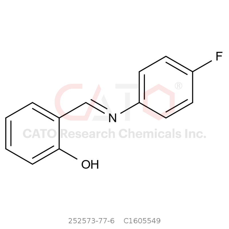 CAS No.:252573-77-6,2-[(E)-[(4-Fluorophenyl)imino]methyl]phenol
