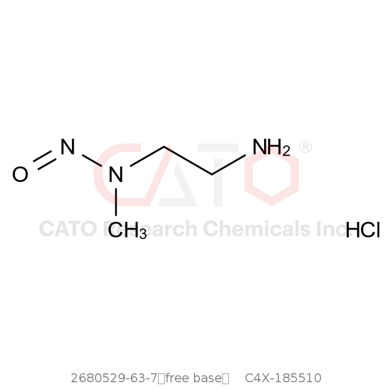 CAS No.:2680529-63-7（free base）,N-甲基-N-亚硝基乙二胺盐酸盐