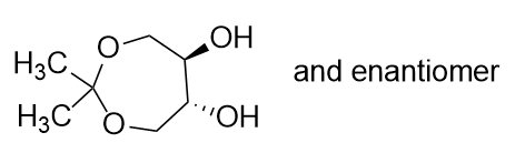 (5R,6R)-2,2-二甲基-1,3-二氧戊环-5,6-二醇 (5R,6R)-2,2-dimethyl-1,3-dioxepane-5,6-diol CAS 1151512-26-3 结构式 Chemical Structure