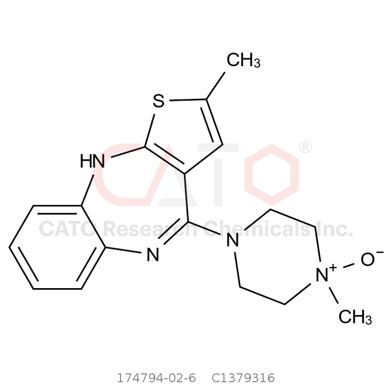 CAS No.:174794-02-6,奥氮平EP杂质D（奥氮平USP相关杂质C，奥氮平N-氧化物（哌嗪N1-氧化物））