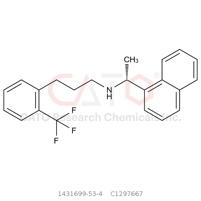 CAS No.:1431699-53-4,(R)-N-(1-(naphthalen-1-yl)ethyl)-3-(2-(trifluoromethyl)phenyl)propan-1-amine