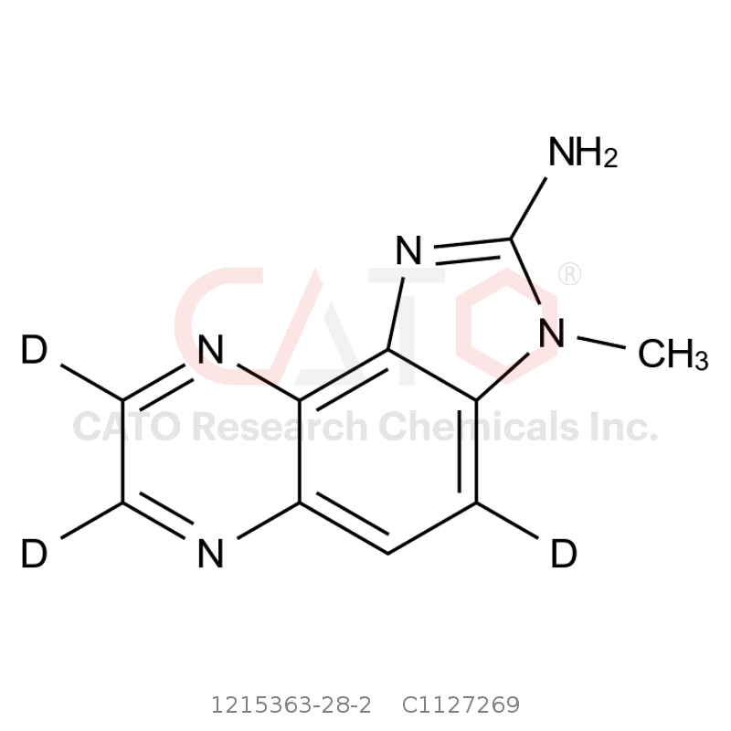 CAS No.:1215363-28-2,3-(甲基-d3)-3H-咪唑并[4,5-f]喹喔啉-2-胺