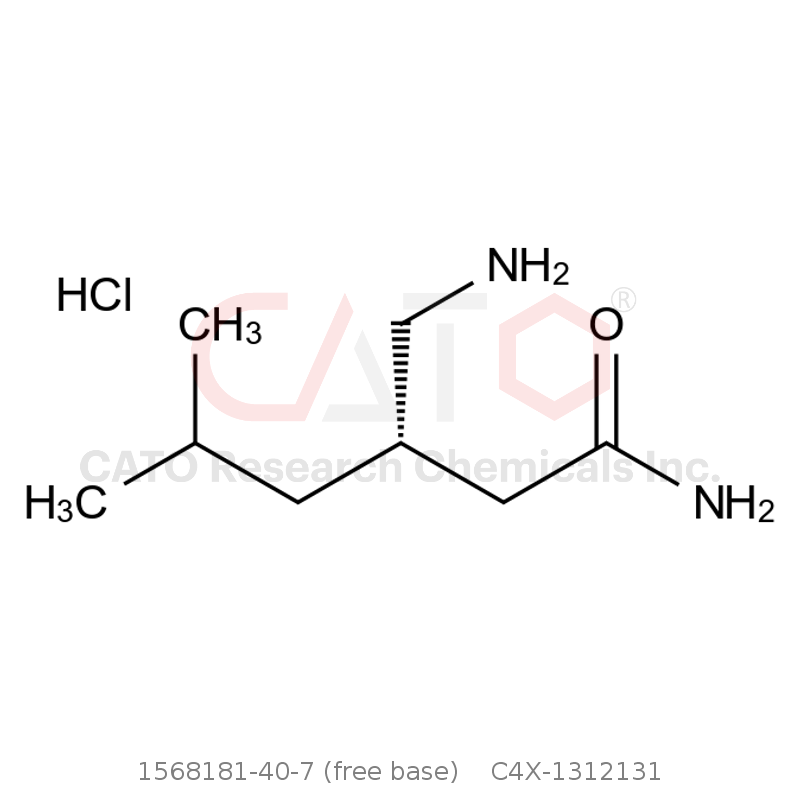 CAS No.:1568181-40-7 (free base),Pregabalin Impurity 131
