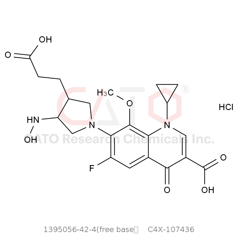 CAS No.:1395056-42-4(free base）,Moxifloxacin Impurity 36
