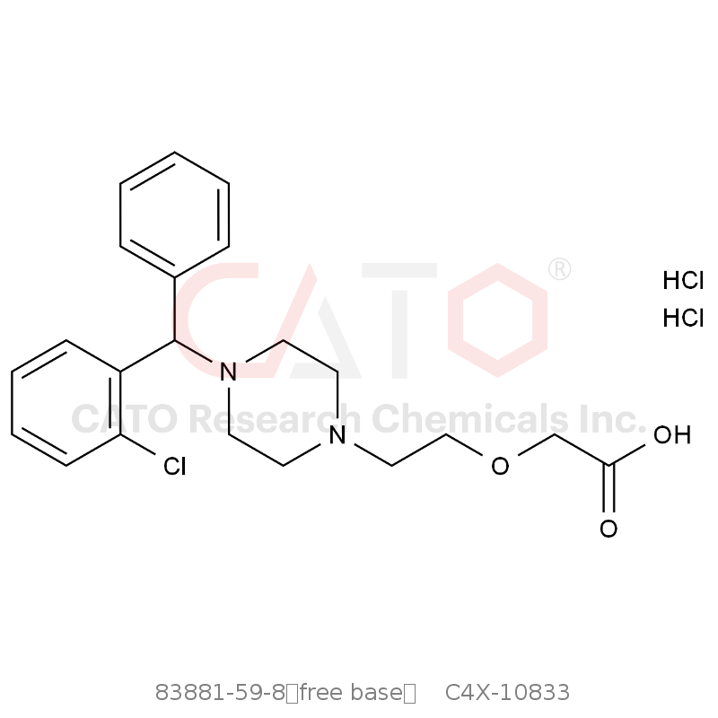 CAS No.:83881-59-8（free base）,西替利嗪EP杂质C 双盐酸盐