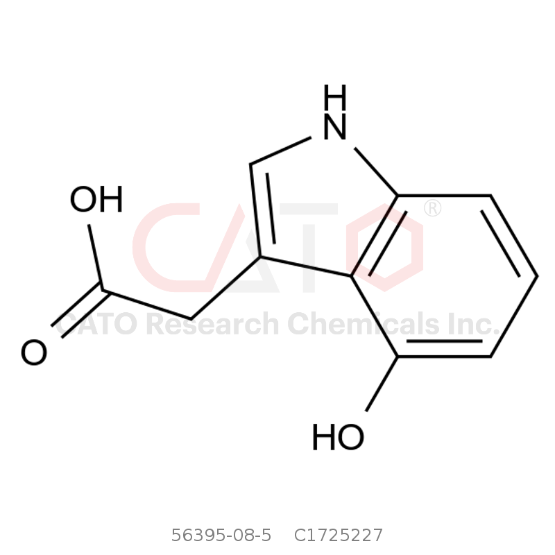 CAS No.:56395-08-5,2-(4-Hydroxy-1H-indol-3-yl)acetic Acid
