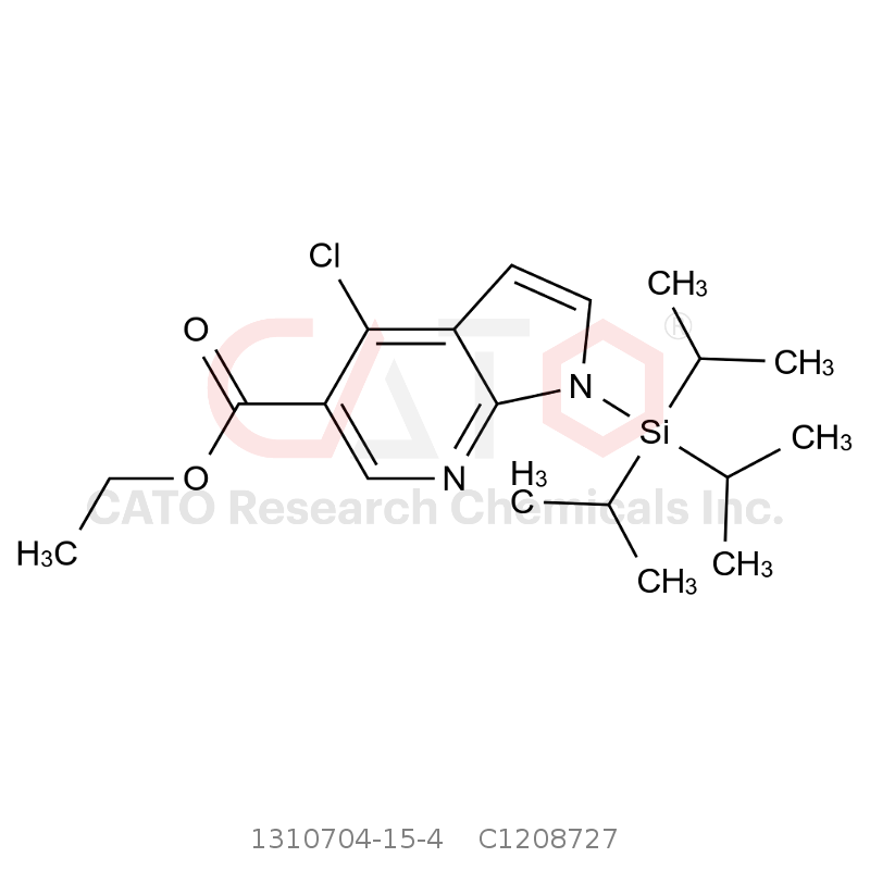 CAS No.:1310704-15-4,Ethyl 4-chloro-1-(triisopropylsilyl)-1H-pyrrolo[2,3-b]pyridine-5-carboxylate
