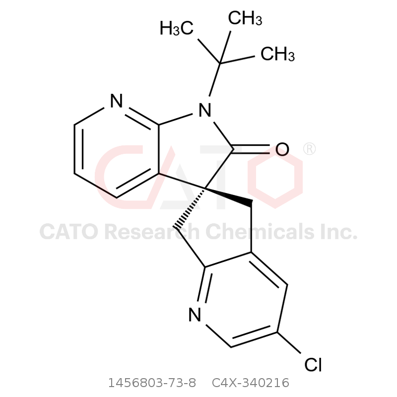 CAS No.:1456803-73-8,(R)-1'-(tert-Butyl)-3-chloro-5,7-dihydrospiro[cyclopenta[b]pyridine-6,3'-pyrrolo[2,3-b]pyridin]-2'(1'H)-one