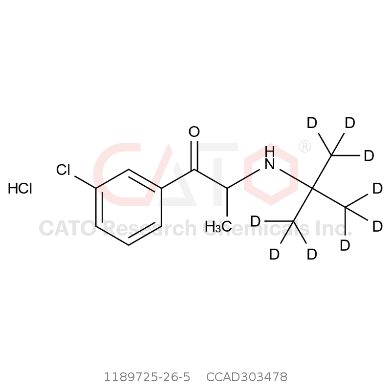 CAS No.:1189725-26-5,Bupropion-d9 Hydrochloride