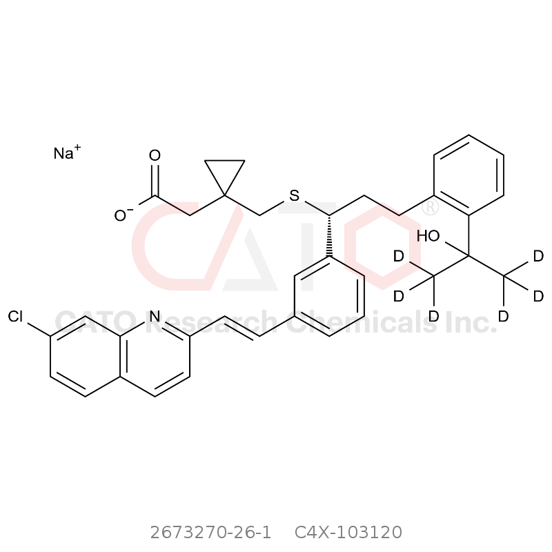 CAS No.:2673270-26-1,Montelukast-d6 Sodium Salt