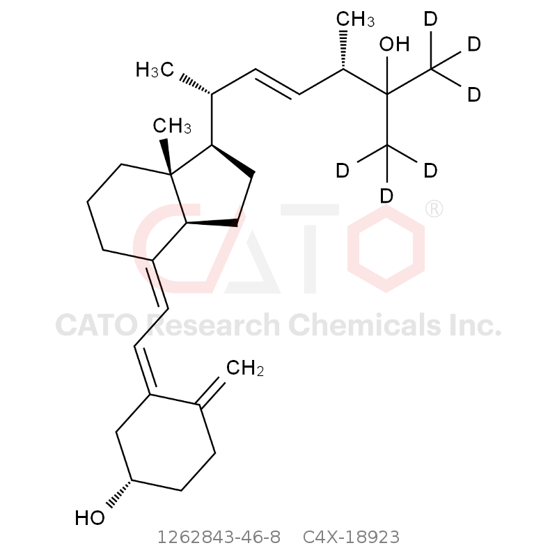 CAS No.:1262843-46-8,25-羟基维生素D2-d6