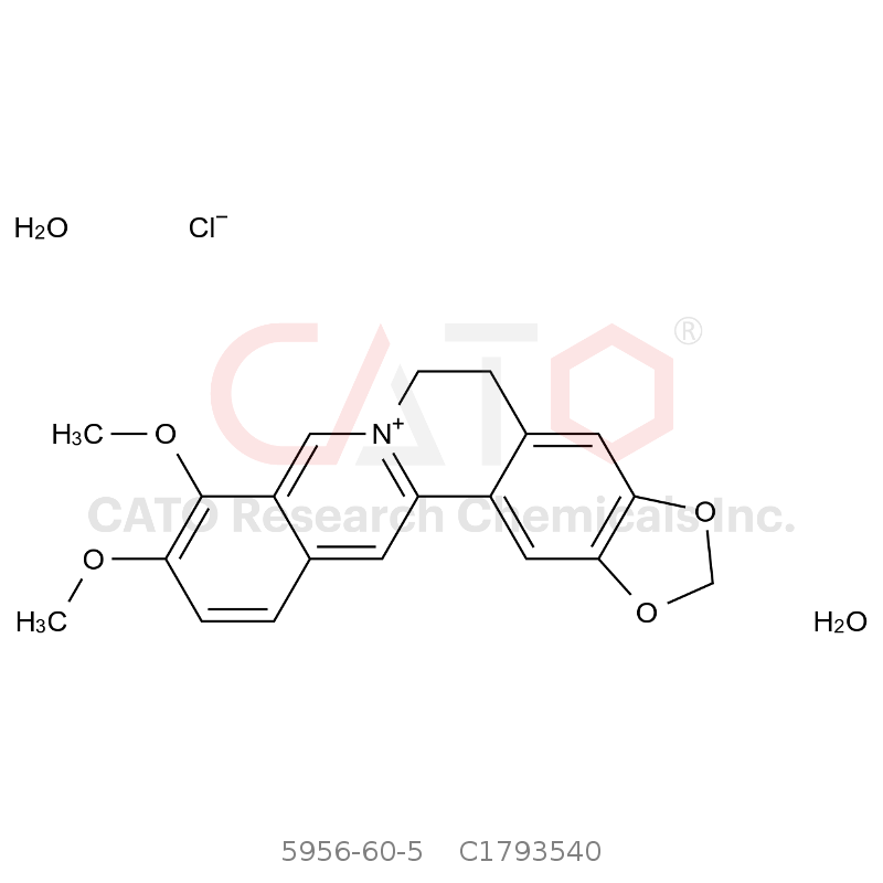 CAS No.:5956-60-5,Berberine chloride dihydrate